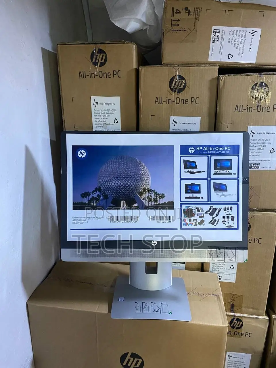 New Desktop Computer HP ProOne 600 G3 8GB Intel Core i5 SSD 512GB
