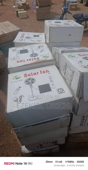 Solar Rechargeable Fan