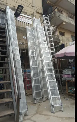 Aluminium Adjustable Ladder 14 Step X 2