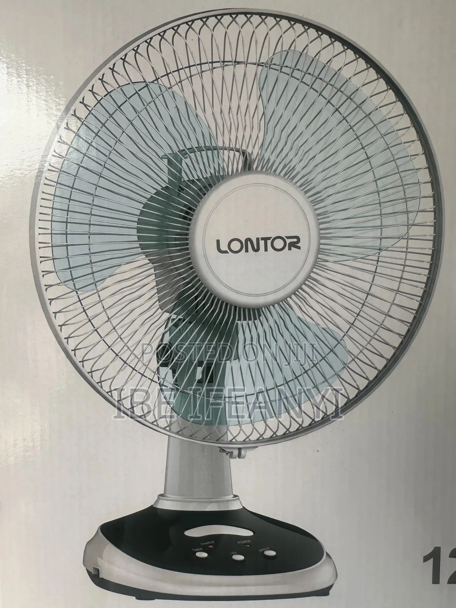 Lontor Rechargeable Table Fan 12’’