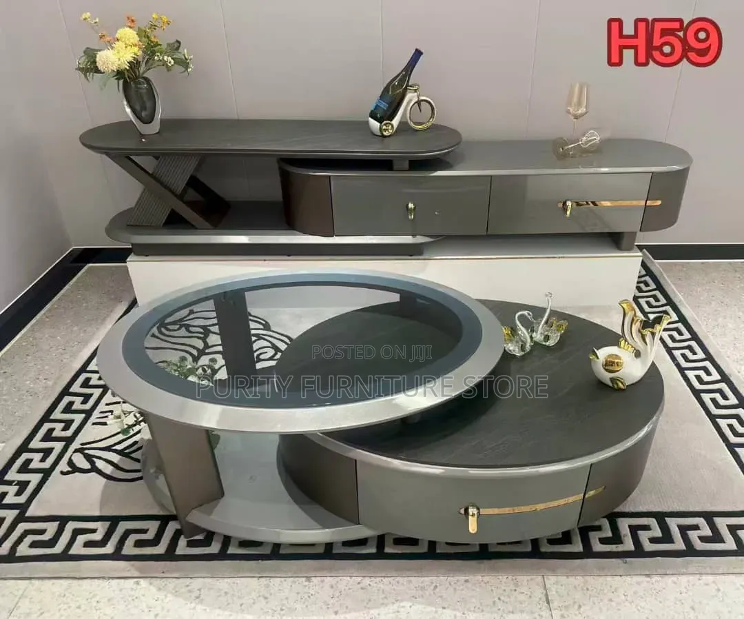 Tv Stand Console With With Matching Center Table