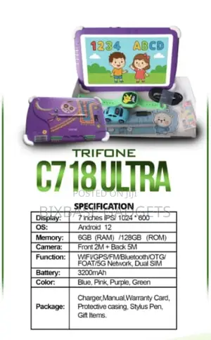 New Trifone C718 Pro 128 GB Green