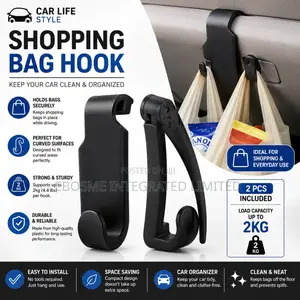 2pcs Car Shopping Bag Hook – Car Seat Organizer Hook