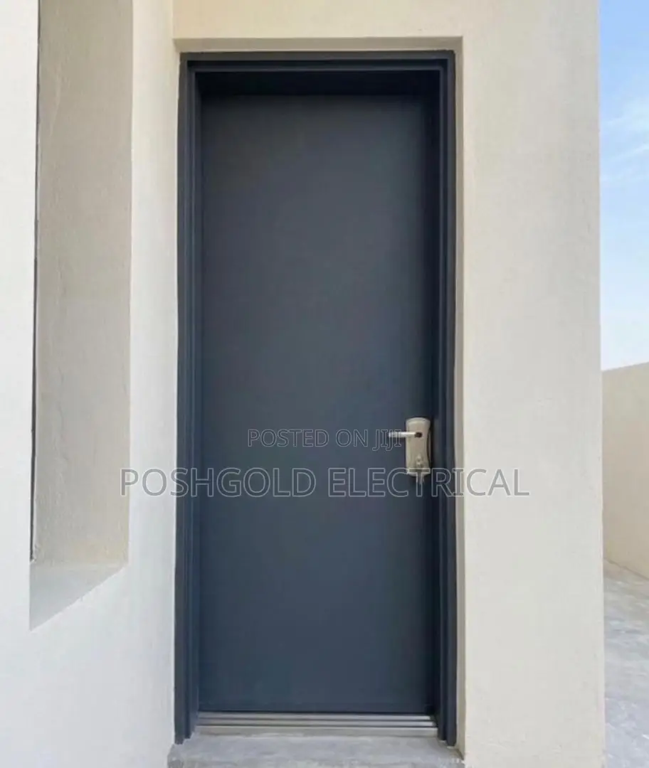 Solid Exterior Flush Israeli Security Door