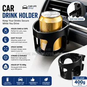 Car Drink Holder – Portable Car Cup Holder Organizer