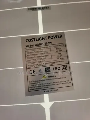 500w Costlight Solar Mono Panel