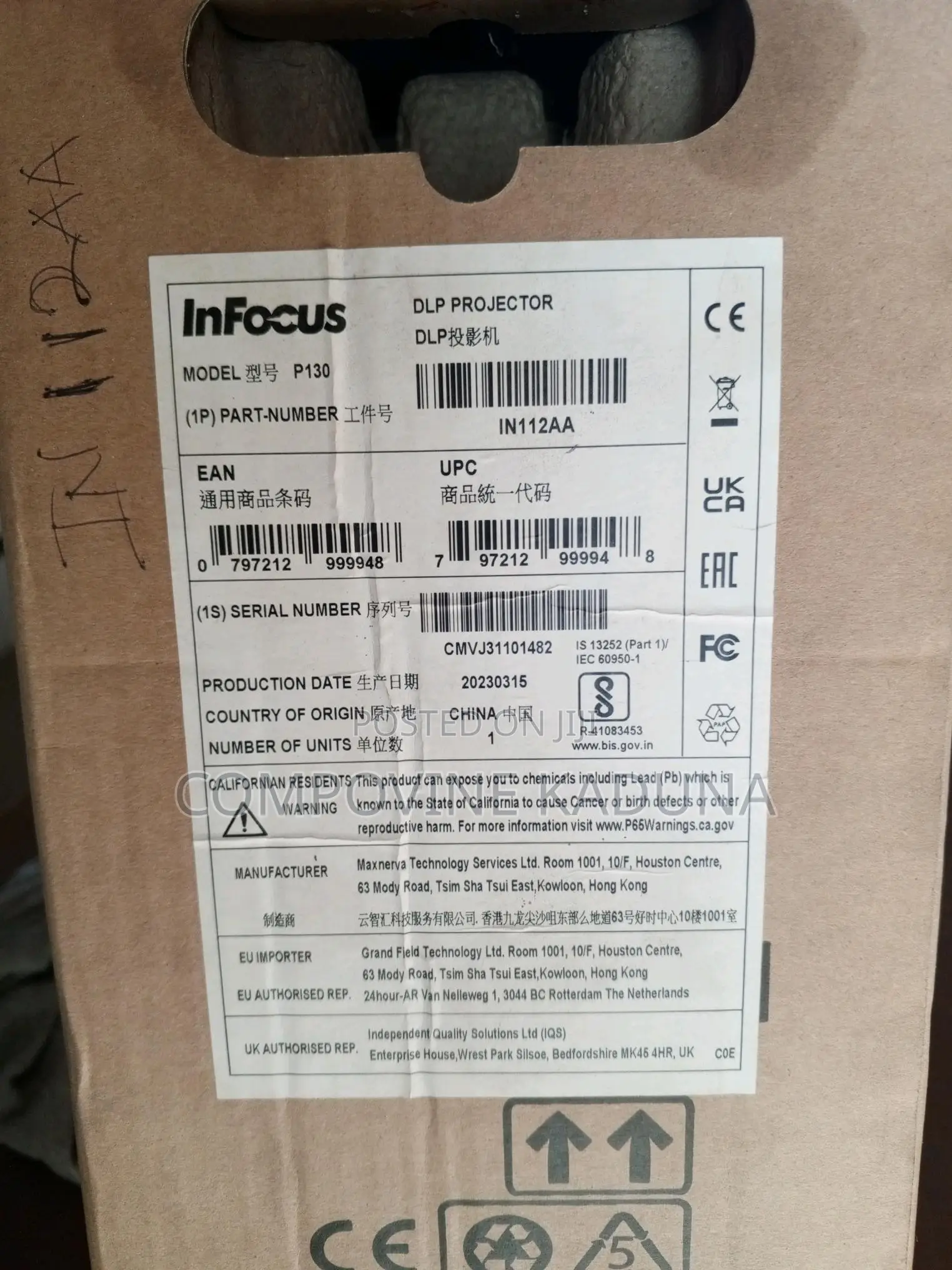 Nfocus In112aa DLP Projector