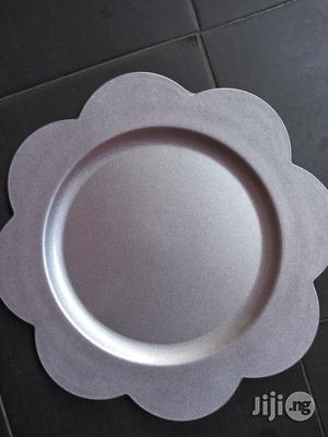 Plastic Charger Plate Silver