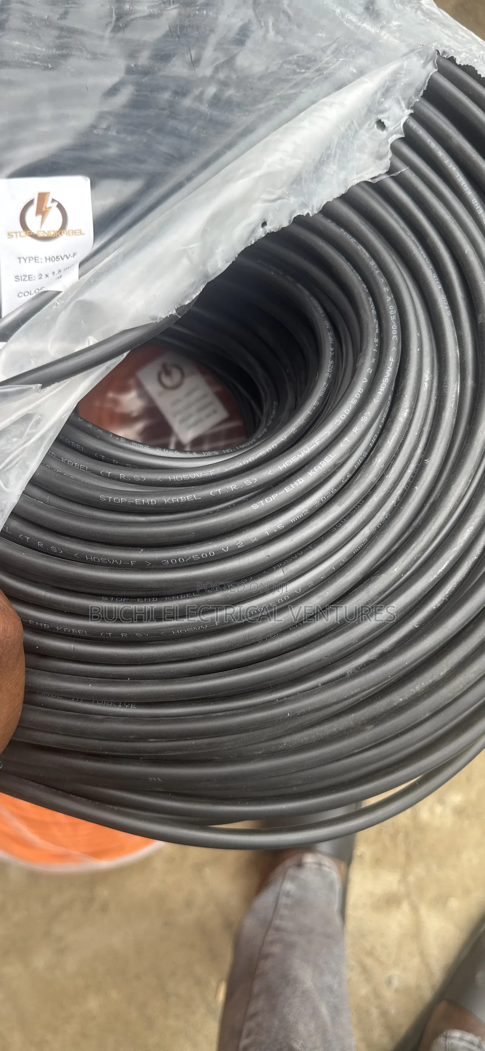 1.5mmx2core Flexible Cable ( Stop-End Kablo)