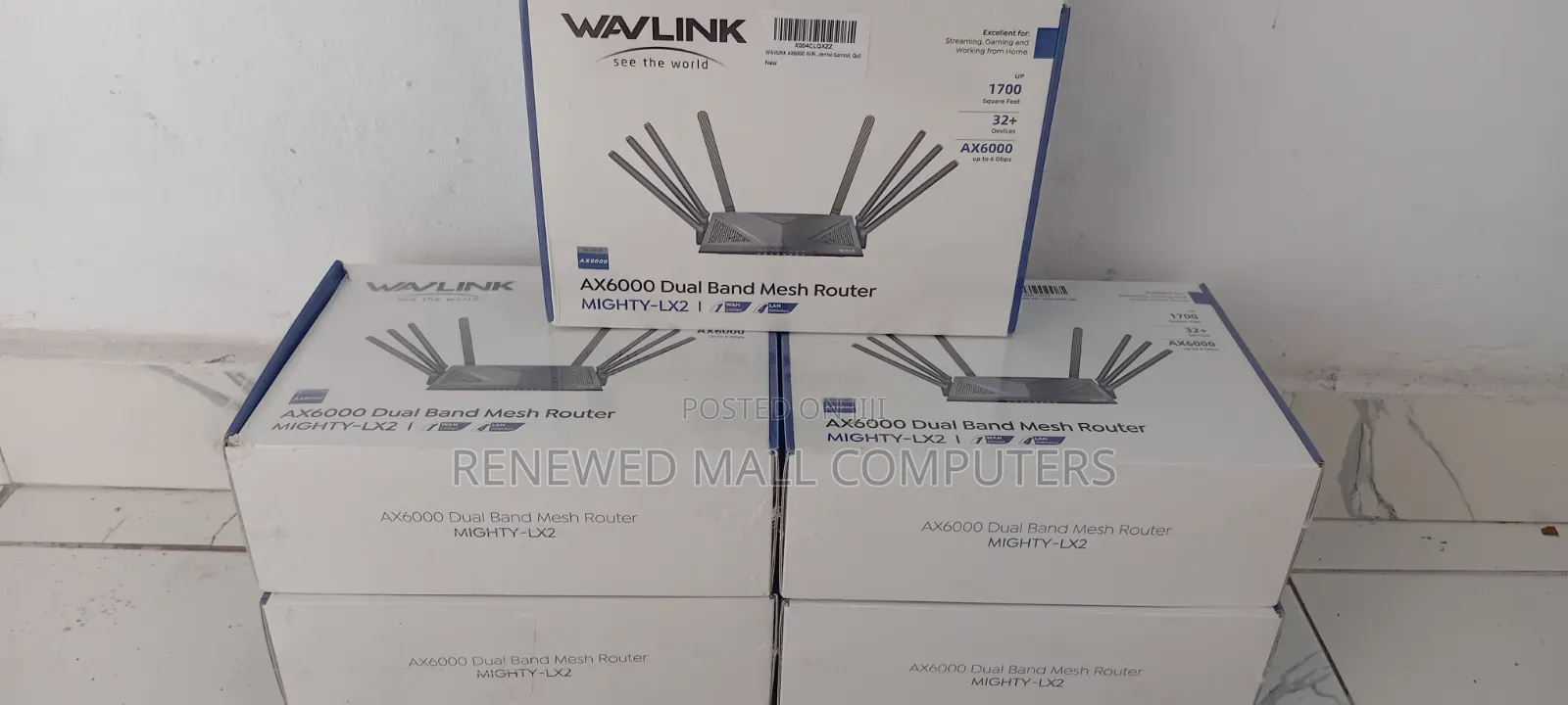Wavlink Ax6000 Dual-Band Mesh Router