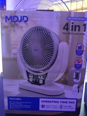 MDJD Solar Rechargeable Fan