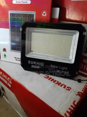 500watts Solar Flood Light With Separate Panel No Sensor