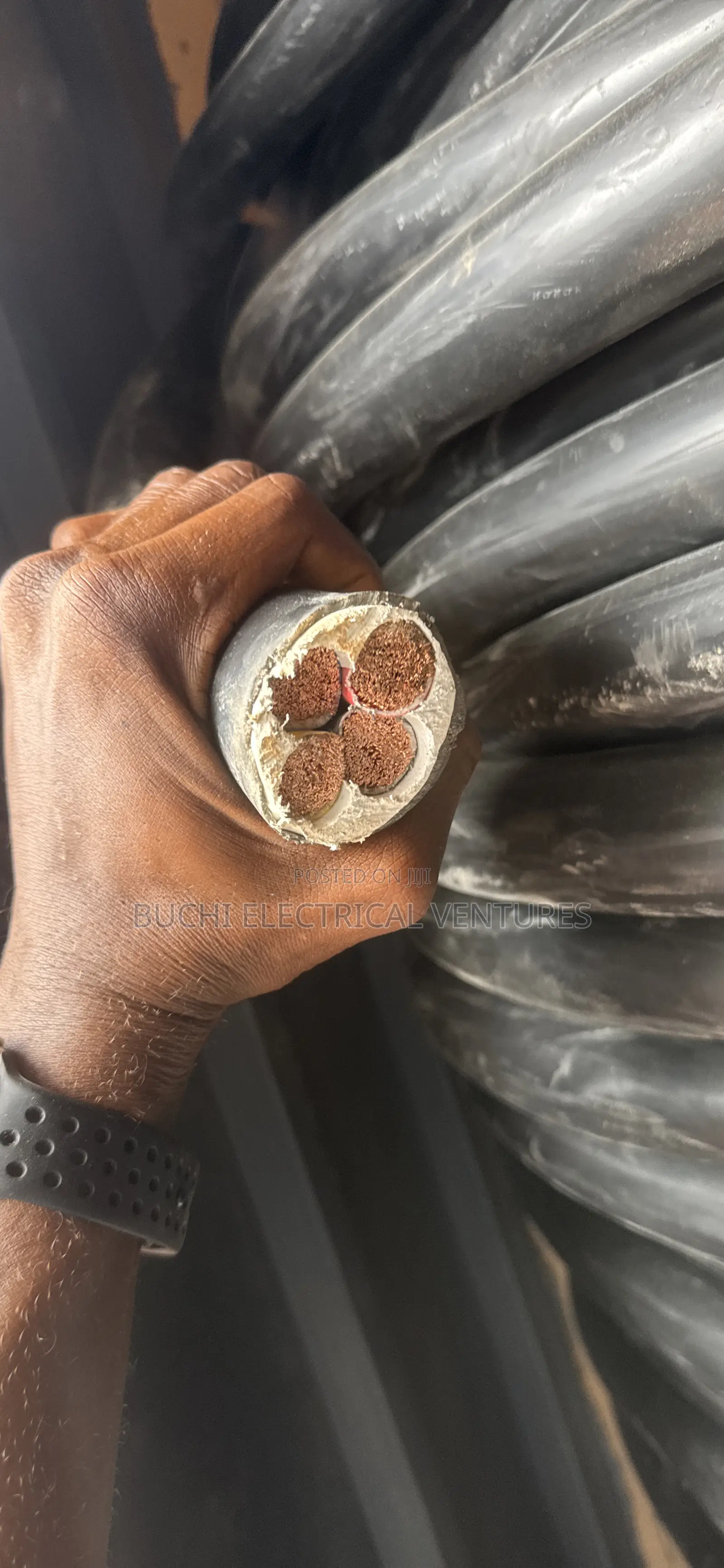 120mmx4core Flexible Cable ( Stop-End )