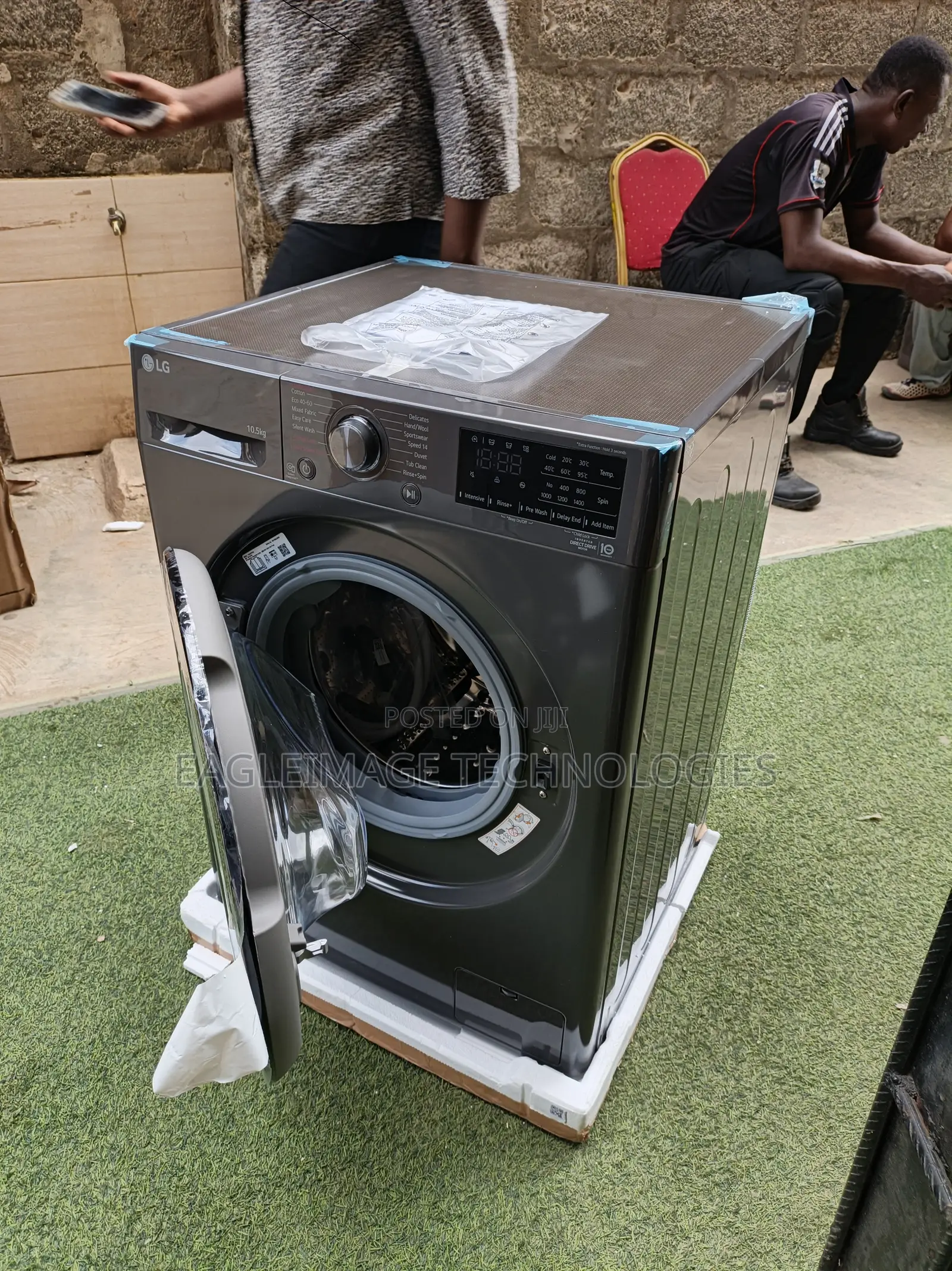 10.5kg Lg Front Load Automatic Laundry Machine