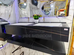 Marble Cabinet Basin Double