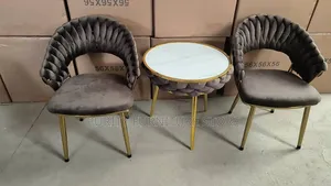 These Are Contemporary Grey Velvet Dining Chairs F