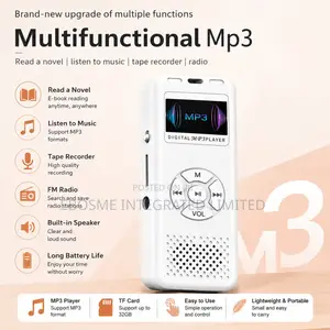 Multifunctional Mp3 Player – Voice/Tape Recorder