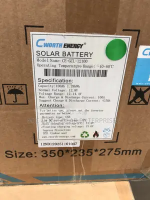 Cworth 100ah Lithium Battery