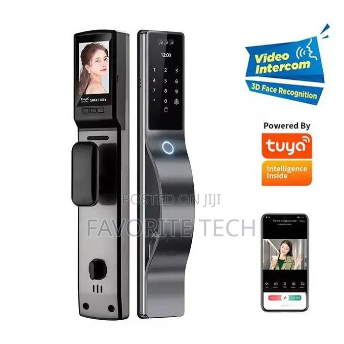 Smart Lock With Fingerprint Card Password and Face Recognition