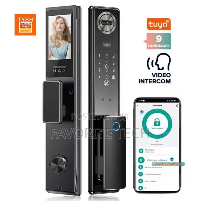 Tuya 3d Face Recognition Fingerprint Smart Lock