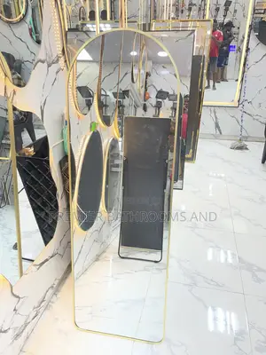 Aluminum Frame Standing Mirror