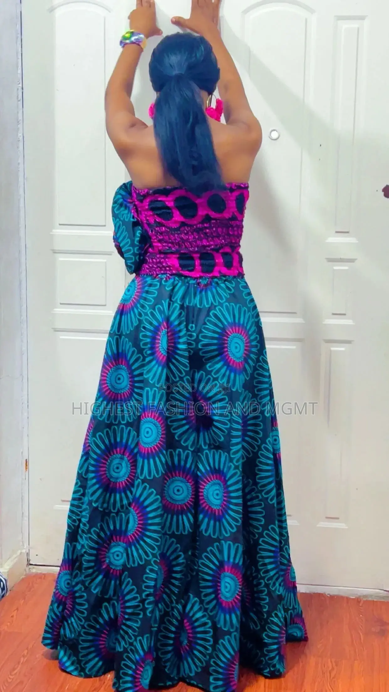 Rose Top Long Gown - Style 665
