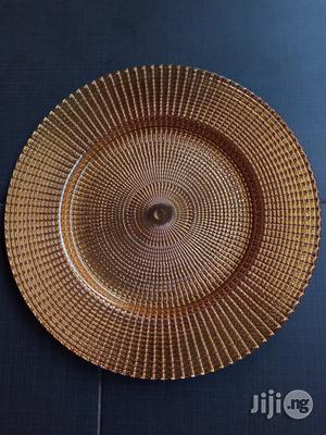 Bronze Glass Charger Plates For Special Events