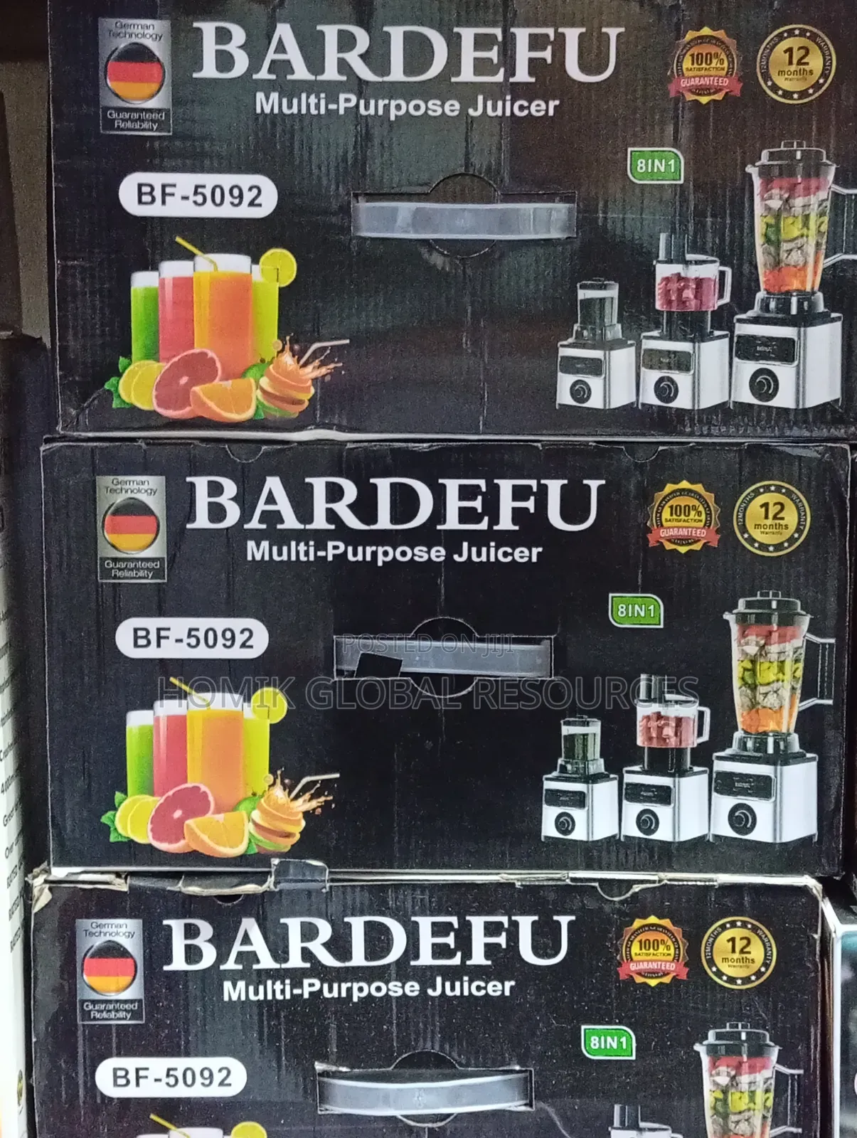 Bardefu __ Model 5092 ‘8in1’ 9500w Blender Grinder + Accessories