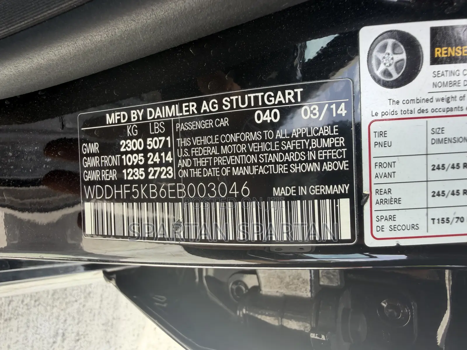 Mercedes-Benz E350 2014 Black
