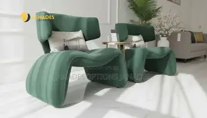 Double Green Single Seat With Curvy Legs