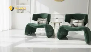 Double Green Single Seat With Curvy Legs