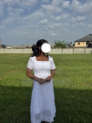 White Midi Lace Dress