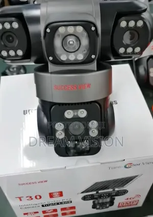 Three Lens Solar Smart Camera