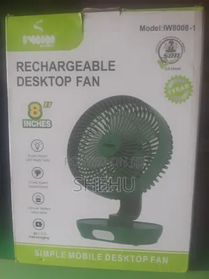 Rechargeable Desktop Fan