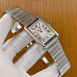 Cartier Chain/Leather Luxury Wristwatch –Stylish, Durable Classy