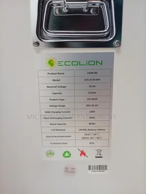 Eco Lion 8kwh Lithium Battery