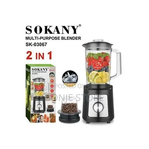 2in1 Sokany Sk-03067 Blender With Grinder