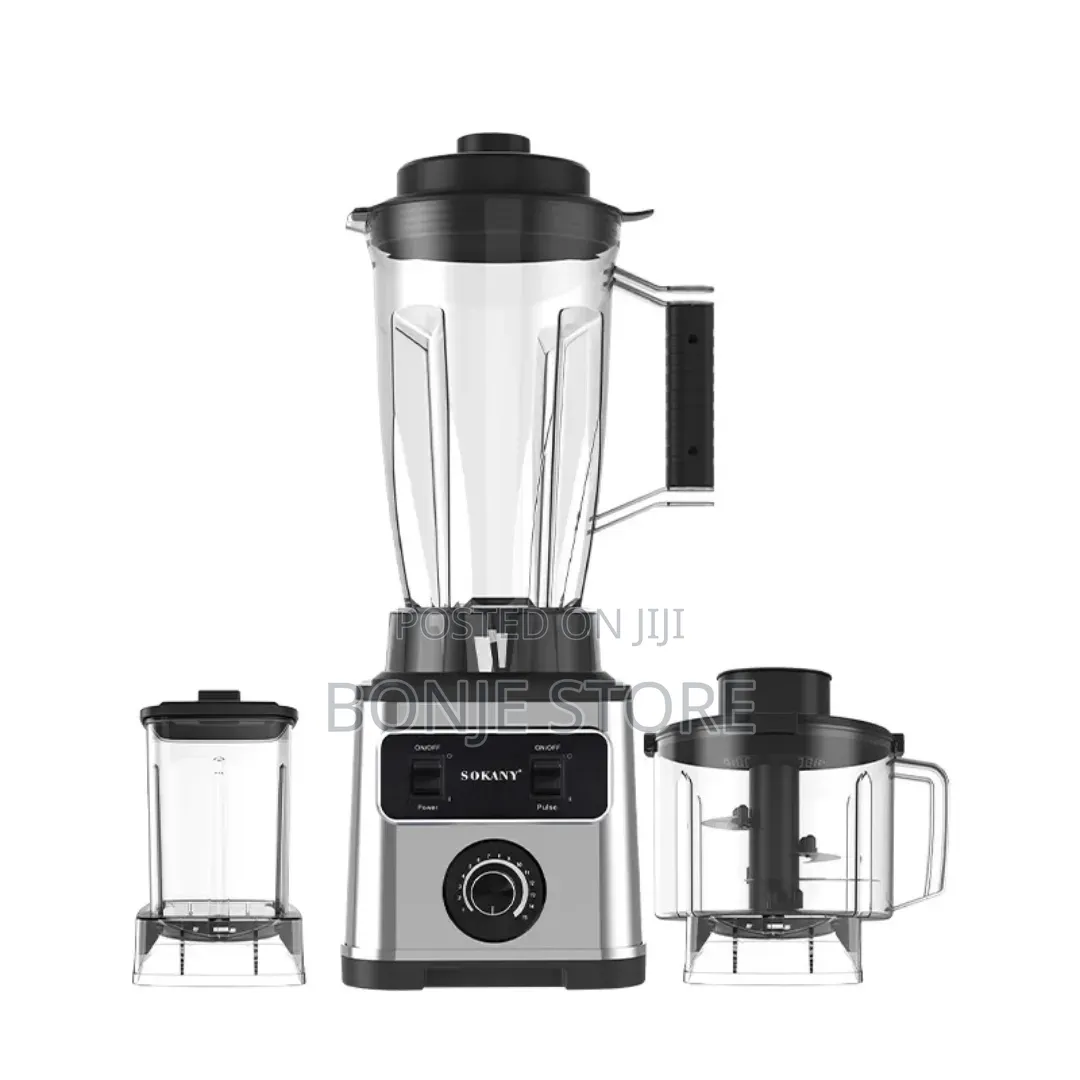 3in1 Sokany Multi-Purpose Blender, Chopper, Grinder
