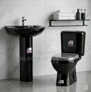 England Black Water Closet Mini Set