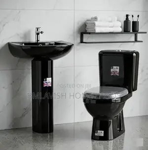 England Black Water Closet Mini Set