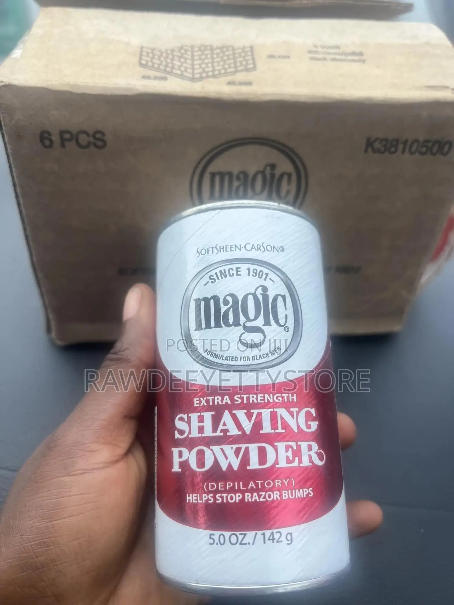 Magic Shaving Powder Red Original Old Brand