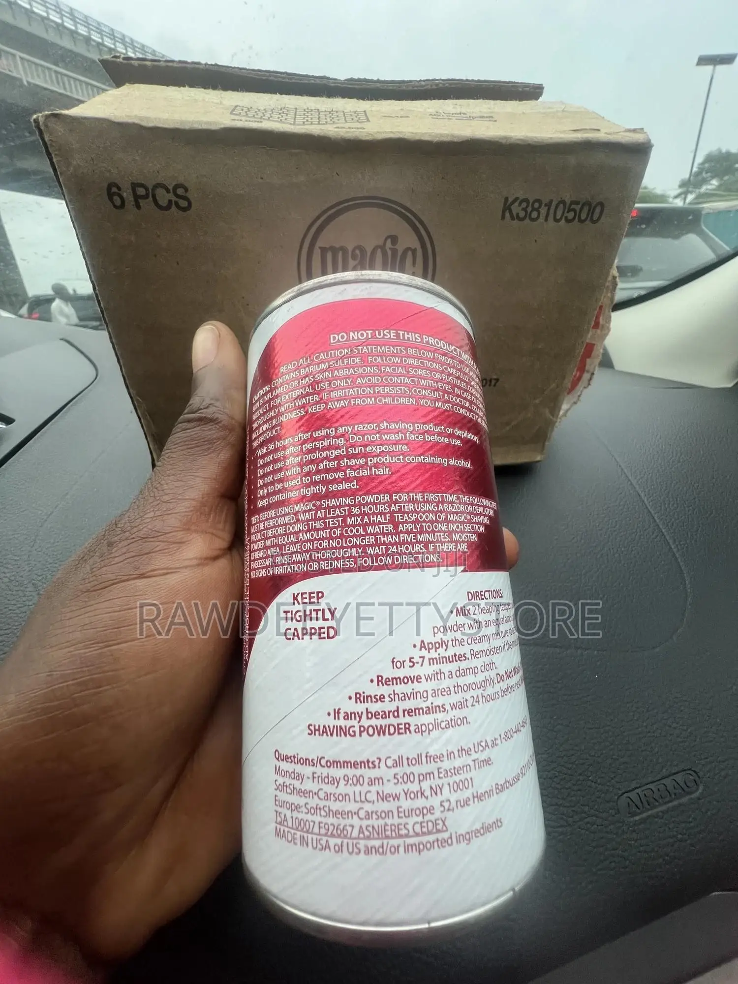 Magic Shaving Powder Red Original Old Brand