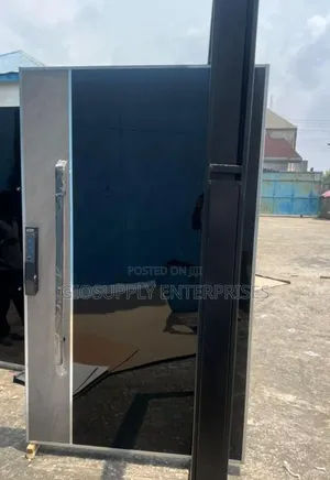 Entrance Pivot Security Door With Smart Locks Grand Vertical Handle