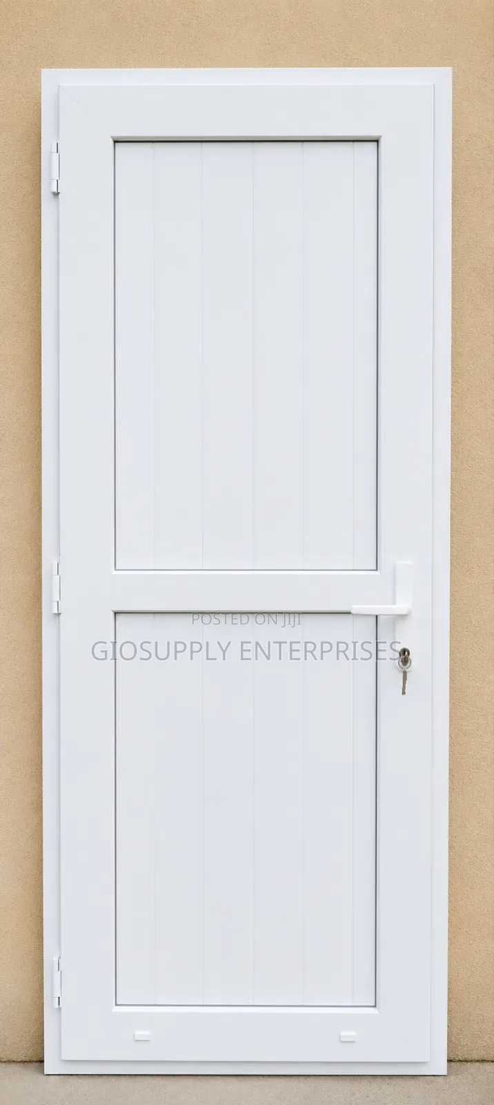 White PVC Bathroom Door