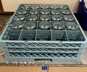 25/36/49 High Quality Glass Cups Protective Storage Rack/Crate