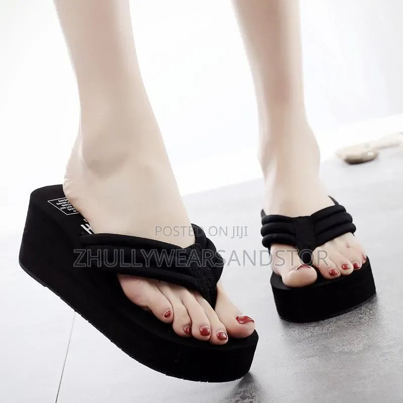 Platform Wedge Slippers