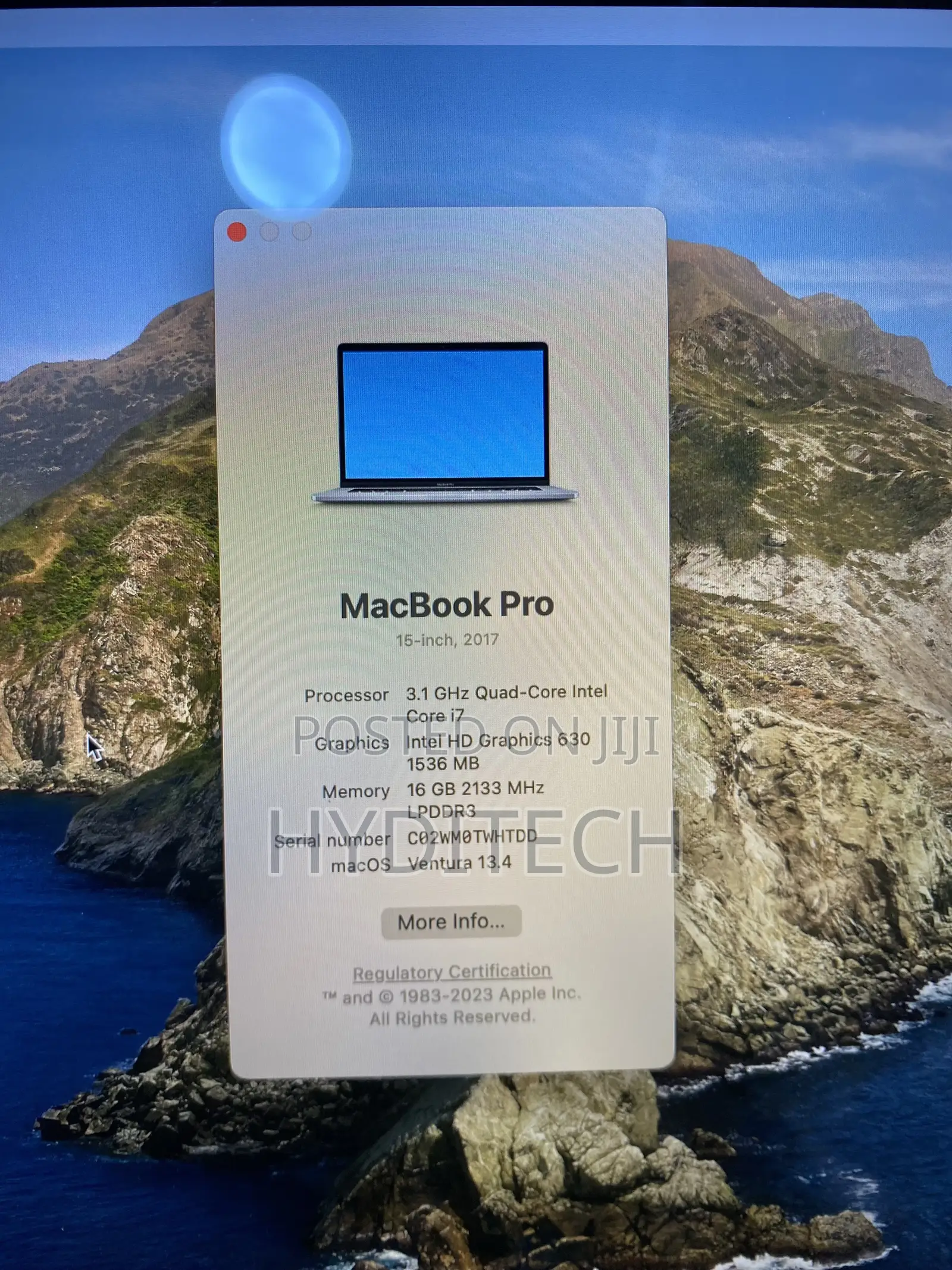 Laptop Apple MacBook Pro 2017 16GB Intel Core i7 SSD 1T