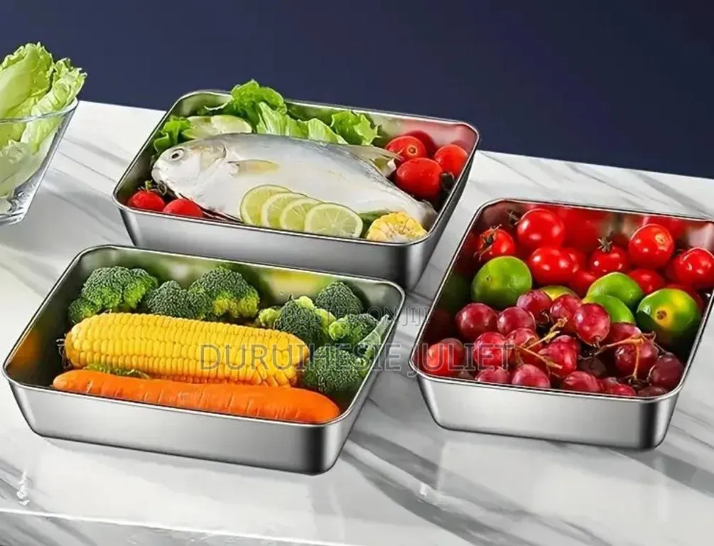 3pcs Stainless Food Containers