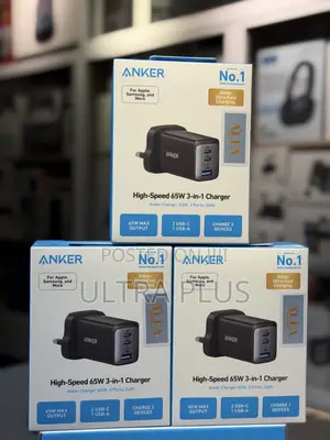 Anker Powerport Iii - 3-Port Usb-C - 65w - Adapter