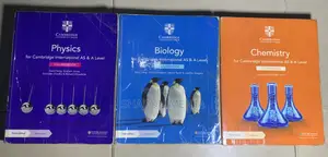 Cambridge a Level as Level Textbooks (Chemistry, Physics, Biology)